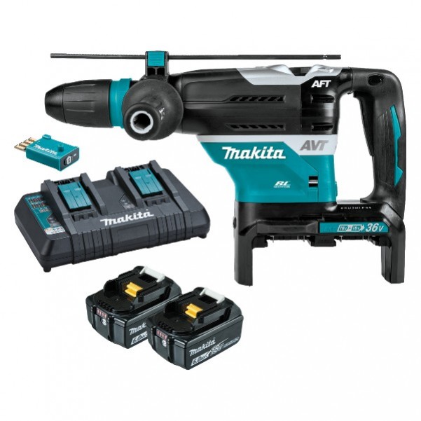 Makita DHR400G2UN - 18Vx2 Cordless Brushless AWS 40mm SDS Max Rotary Hammer Kit