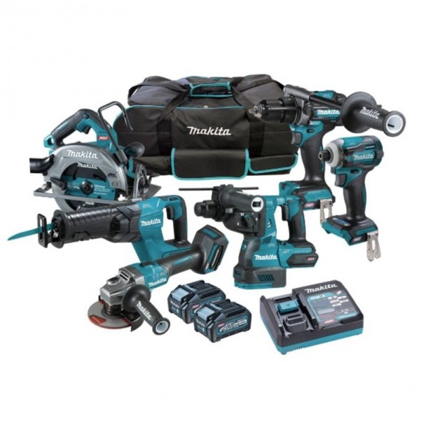 Makita DK0115G603 - 40V Max XGT 4.0Ah Cordless Brushless 6 Piece Combo Kit Combo Kits 40V
