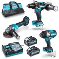 Makita DK0131G302 - 40V Max XGT 4.0Ah Cordless Brushless 3 Piece Combo Kit