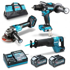 Makita DK0133G302 - 40V Max XGT 4.0Ah Cordless Brushless 3 Piece Combo Kit