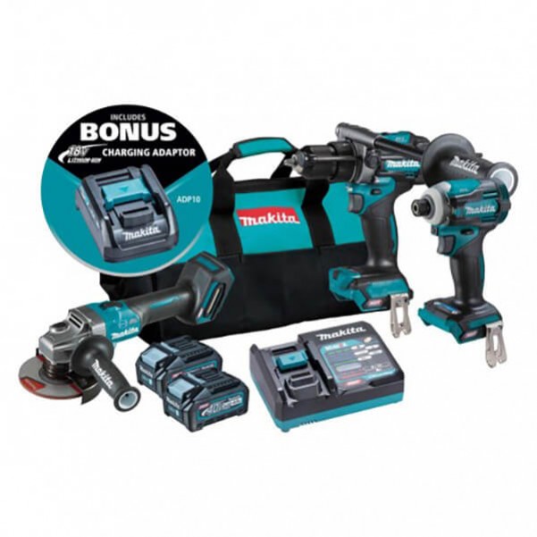 Makita DK0140G301 - 40V Max XGT 4.0Ah Cordless Brushless 3 Piece Combo Kit