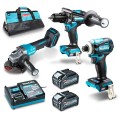 Makita DK0141G302 - 40V Max XGT 4.0Ah Cordless Brushless 3 Piece Combo Kit