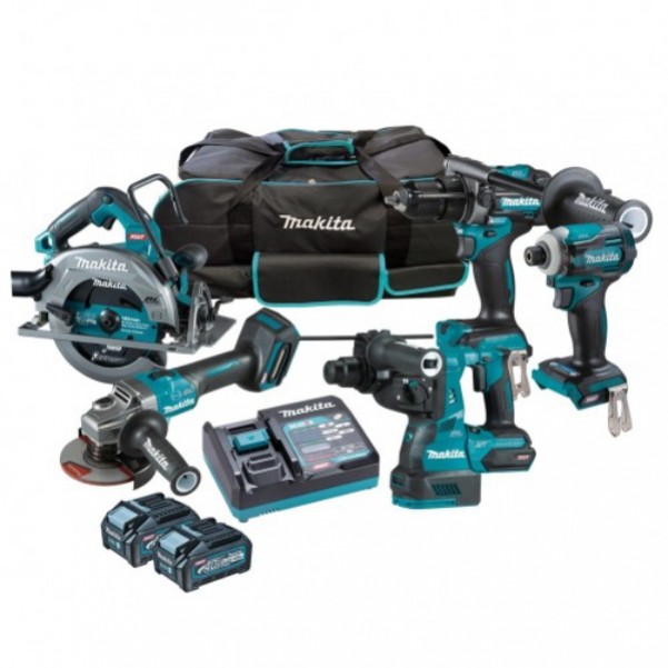 Makita DK0144G502 - 40V Max XGT 4.0Ah Cordless Brushless 5 Piece Combo Kit