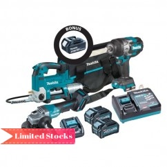 Makita DK0146X1 - 40V Max XGT 4.0Ah Cordless Brushless 3 Piece Combo Kit