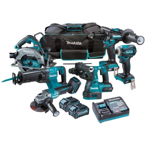 Makita DK0153G601 - 40V Max XGT 4.0Ah Cordless Brushless 6 Piece Combo Kit Combo Kits 40V