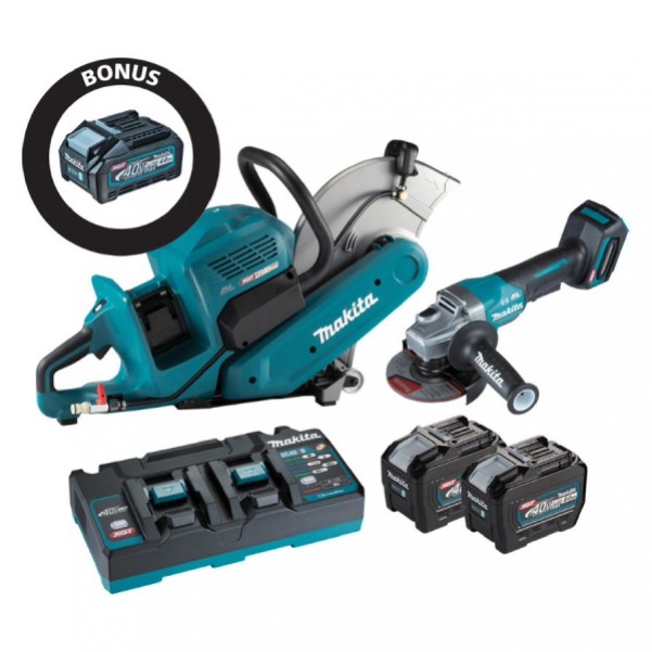 Makita DK0189G201 - 40V 2 x 8.0Ah Li-ion Cordless Brushless 2pce Combo Kit