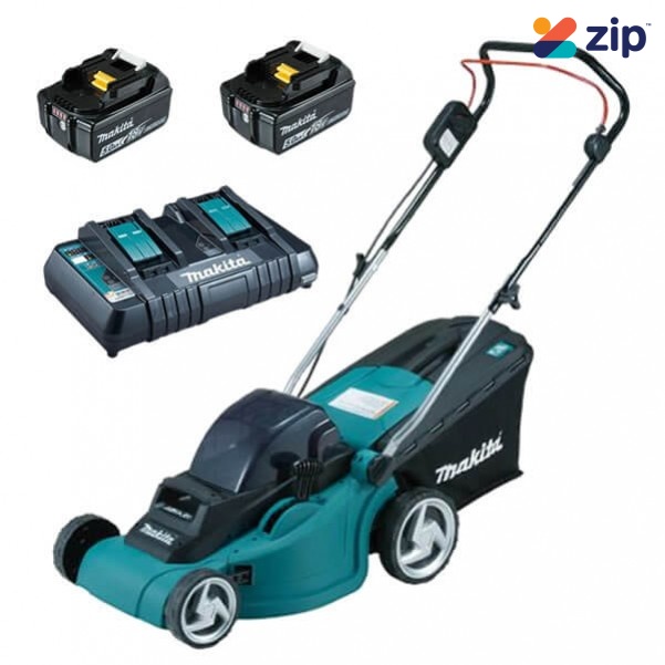 Makita DLM380PT2 - 36V (18V x 2) 5.0Ah 380MM Cordless Lawn Mower Kit