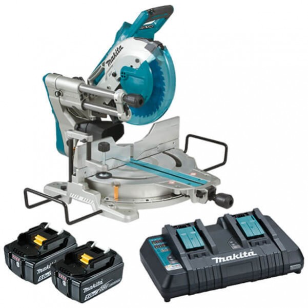 Makita DLS111PT2 - 18Vx2 260mm (10-1/4”) Cordless Brushless AWS* Slide Compound Saw Kit