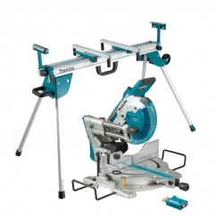 Makita DLS111ZU-WST06 - 18Vx2 Brushless AWS 260mm Slide Compound Saw & Mitre Saw Stand Combo Kit Mitre Saws