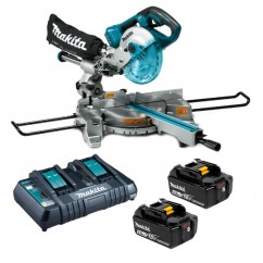 Makita DLS714PT2 -  36V (18V x 2) 5.0Ah Cordless Brushless Compound Mitre Saw Kit