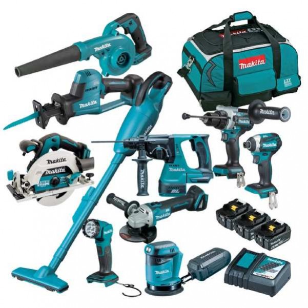 Makita DLX1052GX1 - 18V 6.0Ah Cordless Brushless 10 Piece Combo Kit