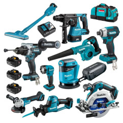 Makita DLX1063GX1 - 18V 6.0Ah Li-ion Cordless Brushless 10pce Combo Kit
