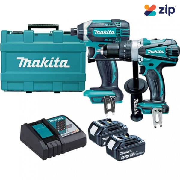 Makita DLX2145 - 18V Cordless 2 Piece Hammer Drill Driver/Impact Driver Cordless Combo Kit