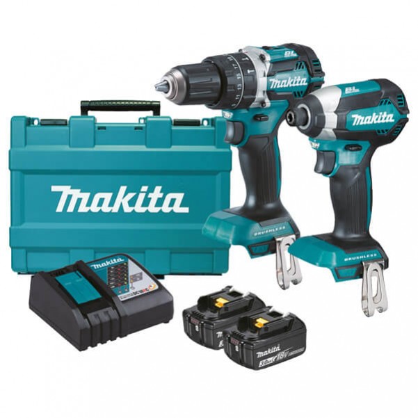 Makita DLX2180X - 18V Cordless Brushless 2 Piece Combo Kit Combo Kits 18v