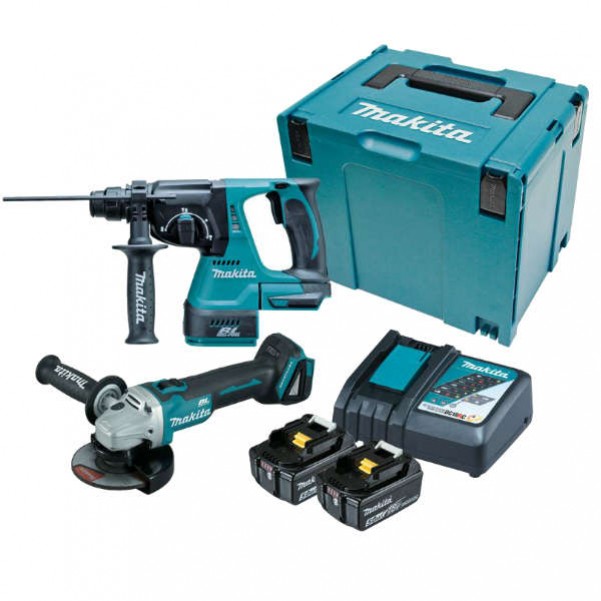 Makita DLX2279TJ - 18V 5.0Ah Brushless 2 Piece Combo Kit Combo Kits 18v