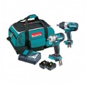 Makita DLX2374GX1 - 18V 6.0Ah Li-ion Cordless Brushless 2pc Combo Kit 18V Brushless Combo Kits