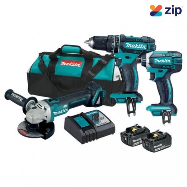 Makita DLX3068 - 18V 3.0Ah Cordless 3 Piece Combo Kit