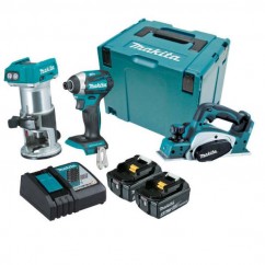 Makita DLX3098TJ - 18V 5.0Ah Brushless Cordless 3 Piece Combo Kit 