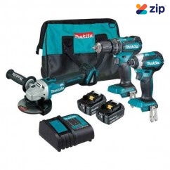 Makita DLX3113SM1 - 18V 4.0Ah Cordless Brushless 3 Piece Combo Kit