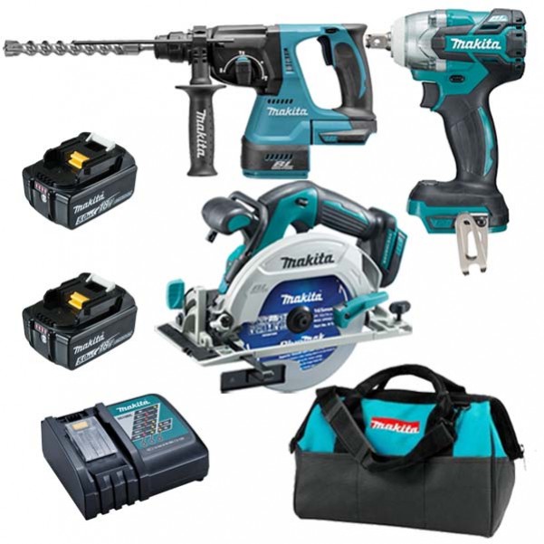 Makita DLX3130TX1 - 18V 5.0Ah Cordless Brushless 3 Piece Combo Kit 