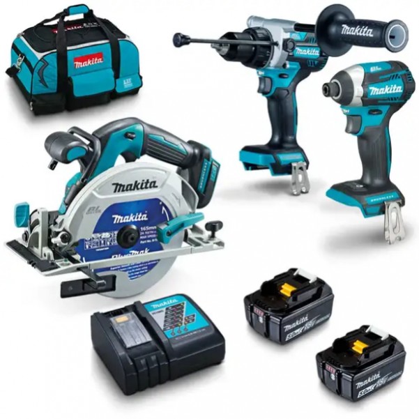 Makita DLX3169TX1 - 18V 5.0Ah LXT Cordless Brushless 3 Piece Combo Kit Combo Kits 18v