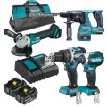 Makita DLX4102T - 18V 5.0Ah Cordless Brushless 4 Piece Combo Kit Combo Kits 18v