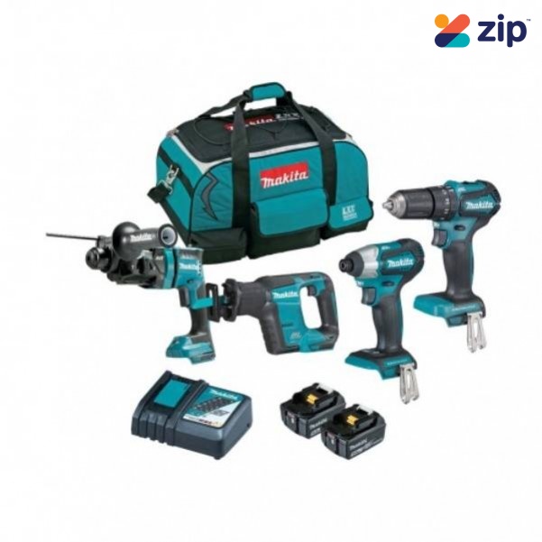 Makita DLX4125TX1 - 18V 5.0Ah Brushless 4 Piece Combo Kit Combo Kits 18v