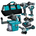 Makita DLX4148TX1 - 18V 5.0Ah Li-Ion Brushless 4 Piece Combo Kit Combo Kits 18v