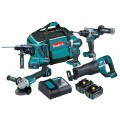 Makita DLX5063TX1 - 18V 5.0Ah Li-Ion Brushless 5 Piece Combo Kit Combo Kits 18v