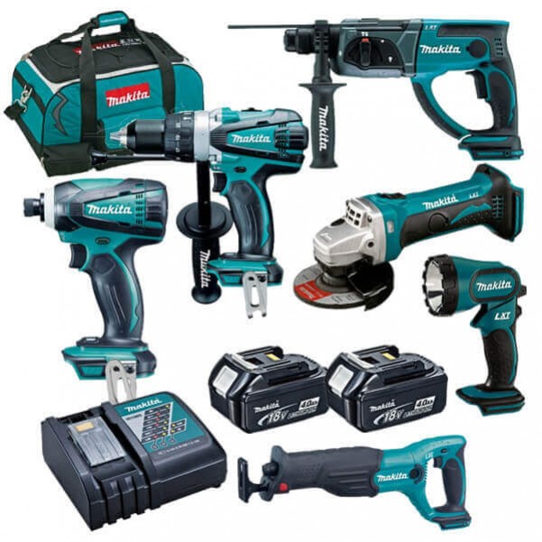 Makita DLX6010M - 18V 4.0Ah Cordless 6 Piece Combo Kit