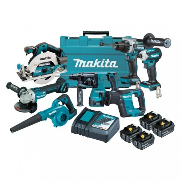 Makita DLX7027X1 - 18V LXT Brushless 7 Piece Combo Kit Hammer Drills