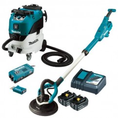 Makita DSL801RT-VC42MX2 - 18V 5.0Ah 225mm Brushless AWS Drywall Sander & Vacuum Combo Kit