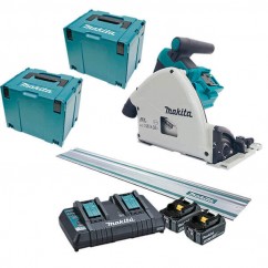 Makita DSP600PT2JT – 36V(18V x 2) 5.0Ah 165mm Cordless Brushless Plunge Cut Saw Kit