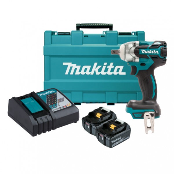 Makita DTW285XRTE - 18V Cordless Brushless 1/2” Detent Pin Impact Wrench Kit Cordless Impact Wrenches Square Drive