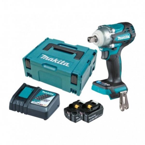 Makita DTW301RTJ - 18V 1/2" Detent Pin Cordless Brushless Impact Wrench Kit