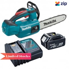 Makita DUC254RT - 18V 5.0Ah Cordless Brushless 250mm Chainsaw Kit