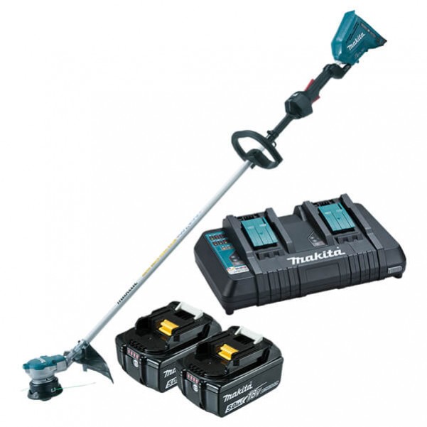 Makita DUR366LPT2 - 36V(18V x 2) 350mm Brushless Cordless 5.0Ah Line Trimmer Kit Makita Redemption