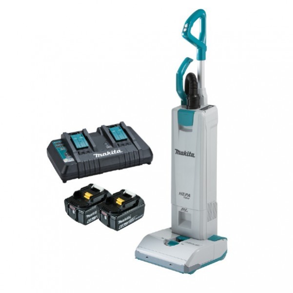 Makita DVC560PG2 - 36V (18V x 2) 6.0Ah Li-on Cordless Brushless Upright Vacuum Cleaner Kit Vacuums & Dust Extractors