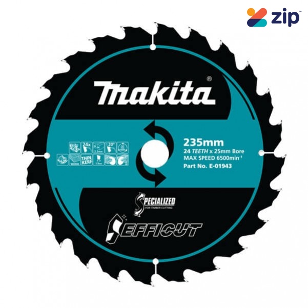 Makita E-01943 - 235mm 24 Tooth Efficut Cutting Blade Makita Accessories