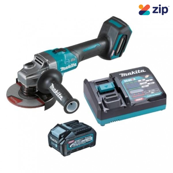 Makita GA005GM103 - 40V Max Cordless Brushless 125mm (5") Slide Switch Angle Grinder Kit