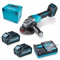 Makita GA013GM201 - 40V Max 4.0Ah XGT 125mm (5") Cordless Brushless Paddle Switch Angle Grinder Kit