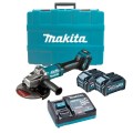 Makita GA037GM201 - 40V Max 4.0Ah 180mm (7") XGT AWS Cordless Brushless Angle Grinder Kit