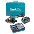 Makita GA038GT101 - 40V Max 5.0Ah 230mm (9") XGT AWS Cordless Brushless Angle Grinder Kit