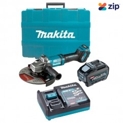 Makita GA038GT101 - 40V Max 5.0Ah 230mm (9") XGT AWS Cordless Brushless Angle Grinder Kit