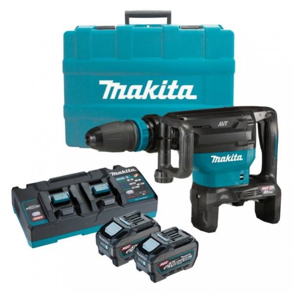 Makita HM002GT201 - 80V Max (40Vx2) XGT 5.0Ah Cordless Brushless SDS Max Demolition Hammer Kit