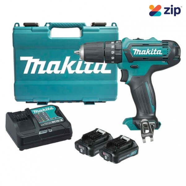 Makita HP331DSAE - 12V 2.0Ah Max Cordless Hammer Driver Drill Kit