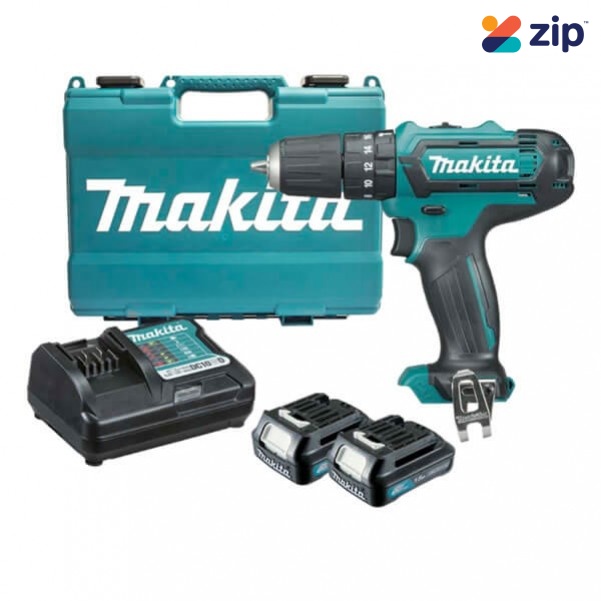 Makita HP331DWYE - 12V 1.5Ah MAX Cordless Hammer Driver Drill Kit