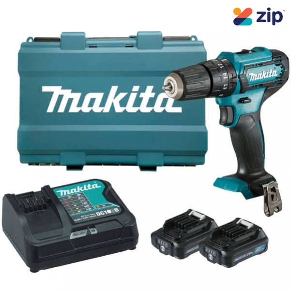 Makita HP333DSAE - 12V 2.0Ah Max Cordless Hammer Driver Drill Kit