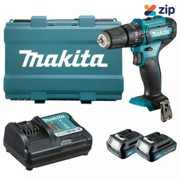 Makita HP333DWYE - 12V 1.5Ah Max Cordless Hammer Driver Drill Kit