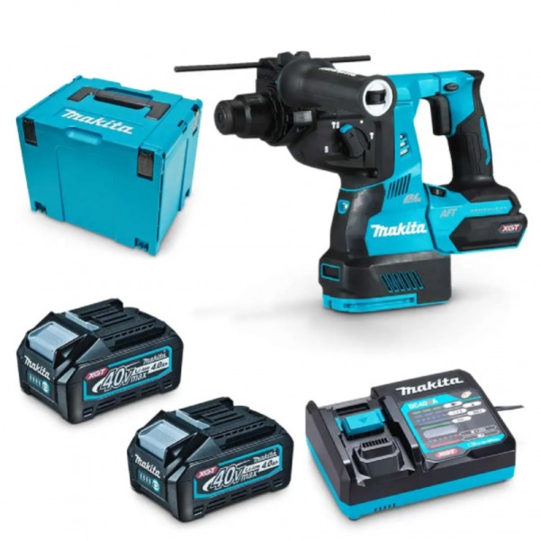 Makita HR001GM201 - 40V Max 4.0Ah XGT Cordless Brushless AWS 28mm Rotary Hammer Kit Rotary Hammer Drills